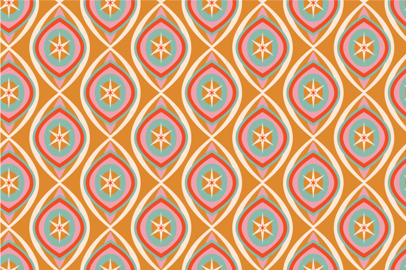 Naproane original cu model colorat de stele - TenStickers