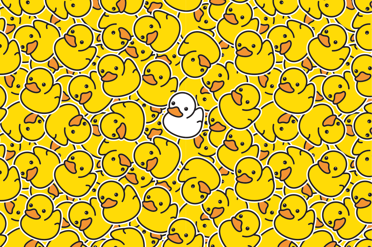 Naproane pentru copii cu model de rață - TenStickers