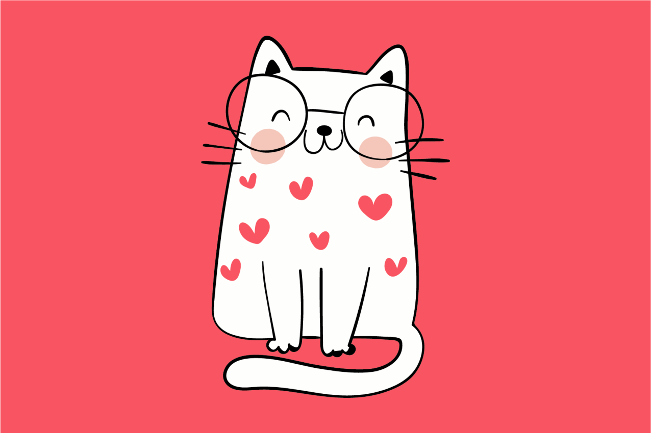 Frumoase zâmbitoare pisici pentru copii - TenStickers