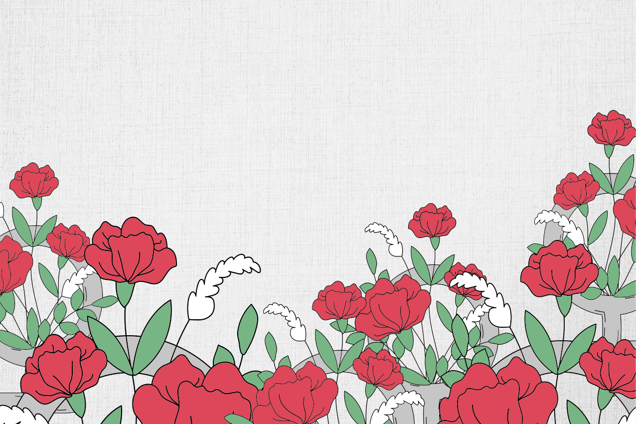 Naproane original cu model floral și frunze - TenStickers