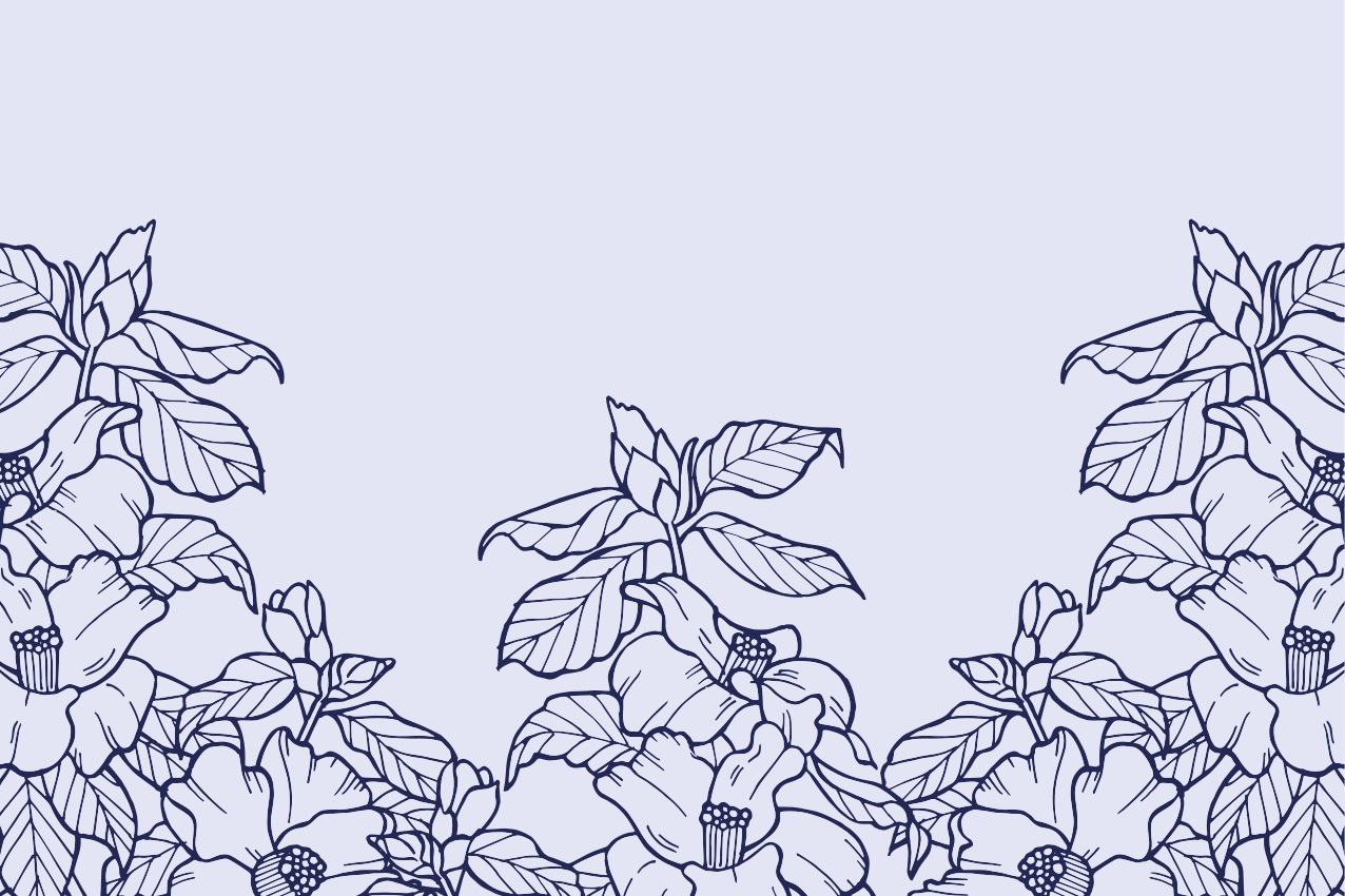 Naproane original cu model floral de margine - TenStickers