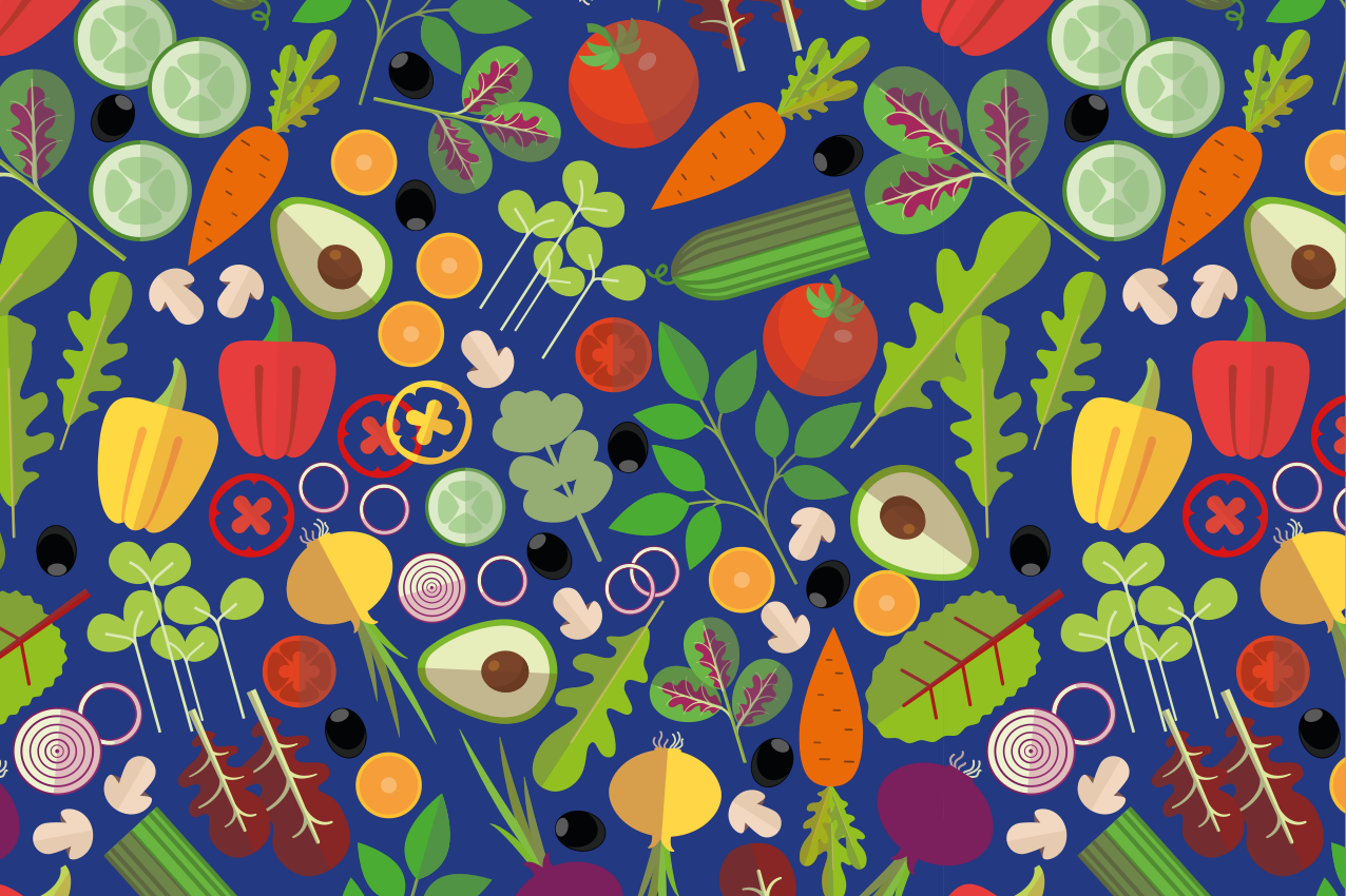 Naproane original cu motiv vegetal vibrant - TenStickers