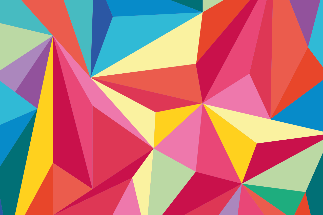 Naproane original compoziție geometrică de culori - TenStickers