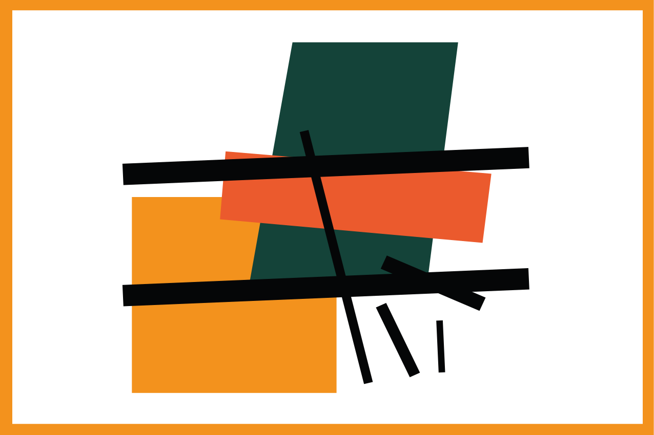 Naproane modern cu blocuri geometrice abstracte - TenStickers