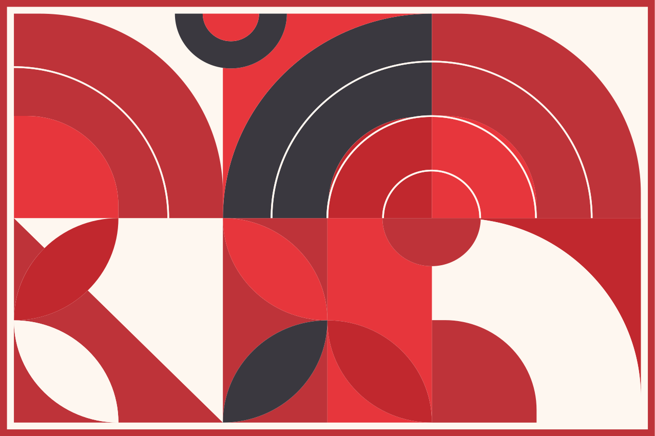 Naproane modern forme geometrice vibrante - TenStickers