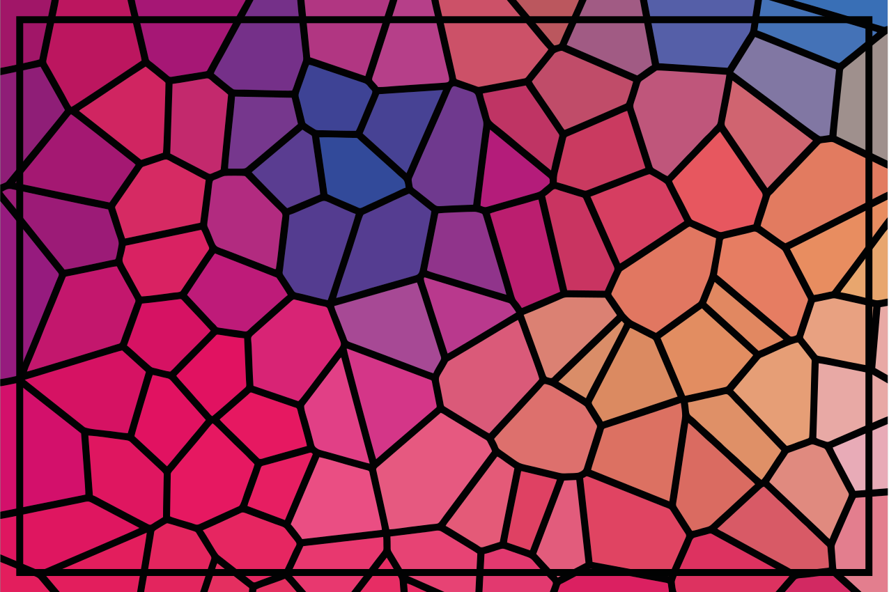 Covorase geometrice originale colorate vibrante - TenStickers