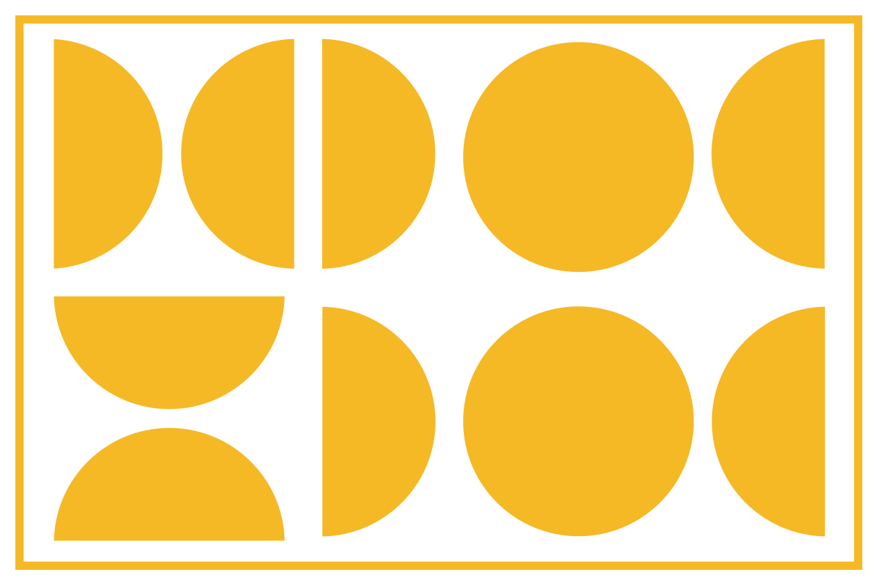 Naproane modern formă geometrică galbenă - TenStickers