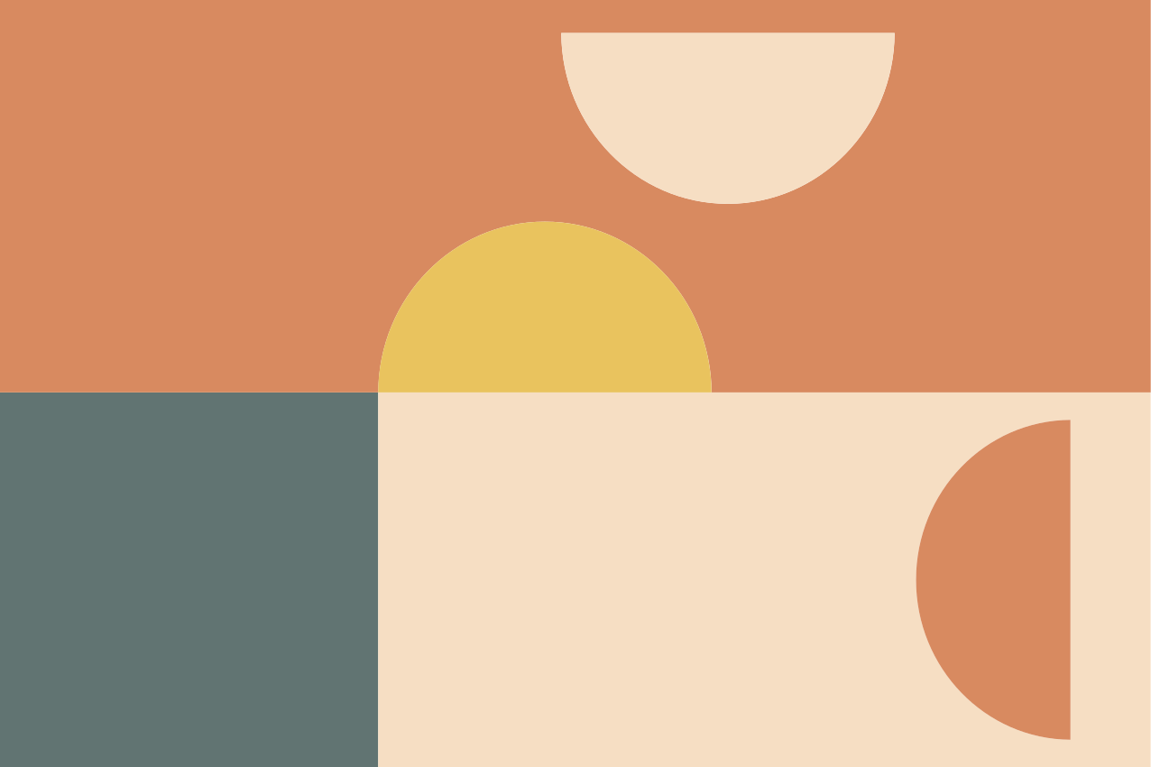 Naproane modern cu forme geometrice colorate - TenStickers