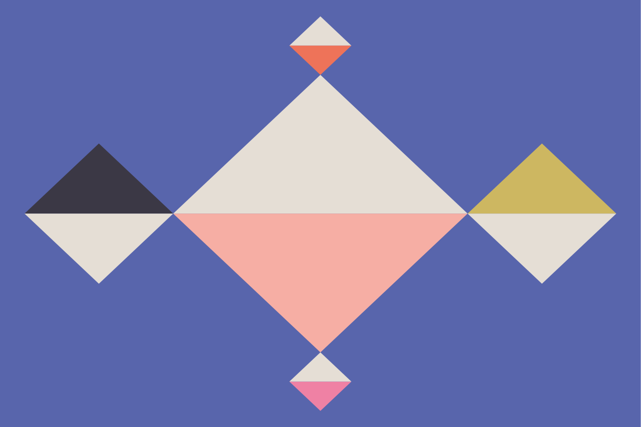 Naproane modern cu pătrate colorate geometrice - TenStickers