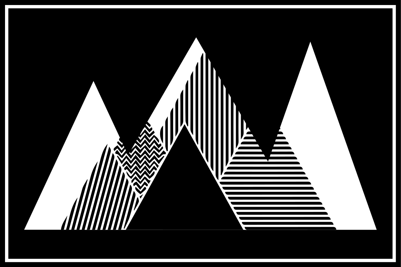 Naproane modern vârfuri montane elegante - TenStickers