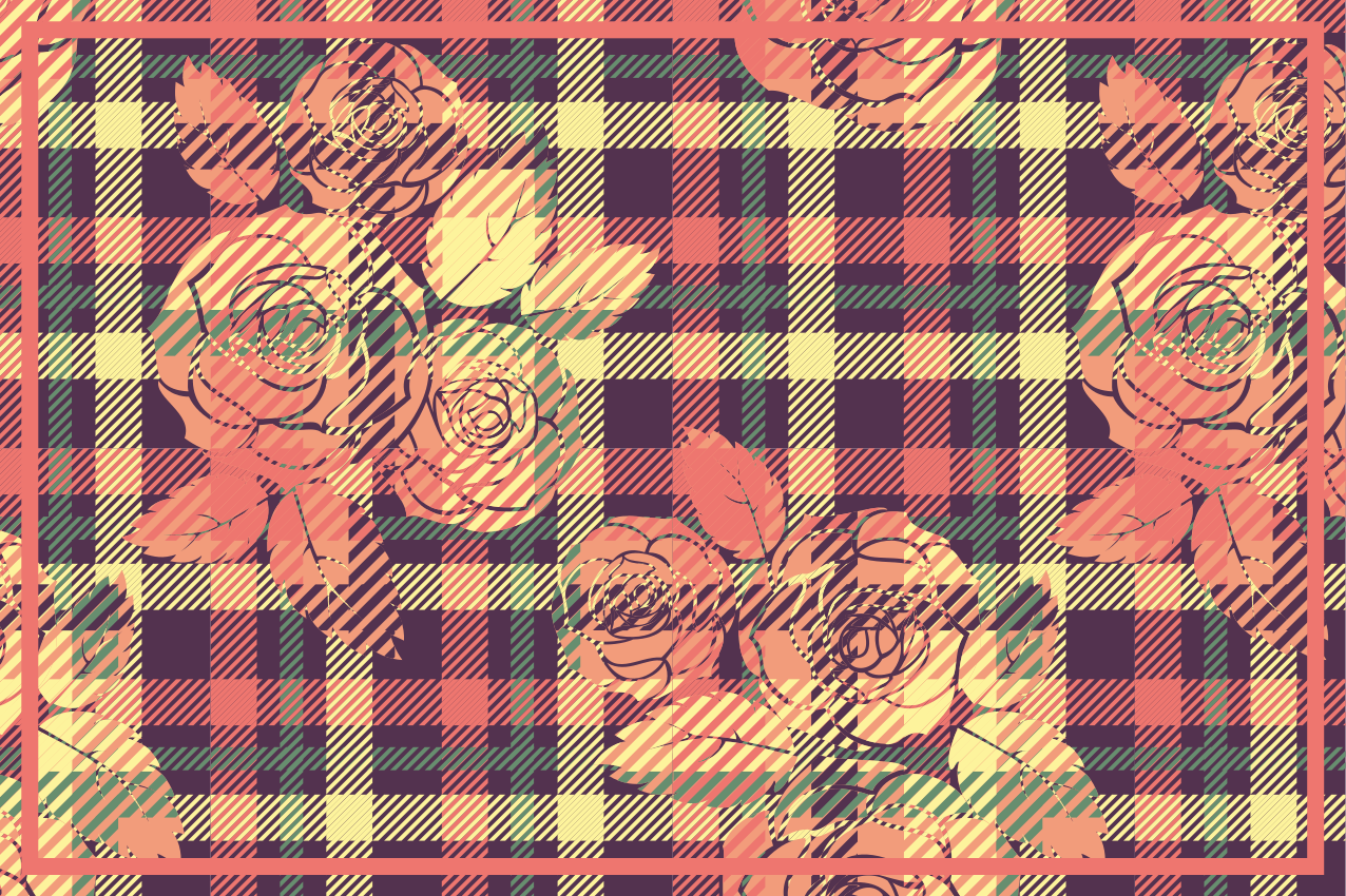 Naproane de textură aranjament botanic în grilaj - TenStickers