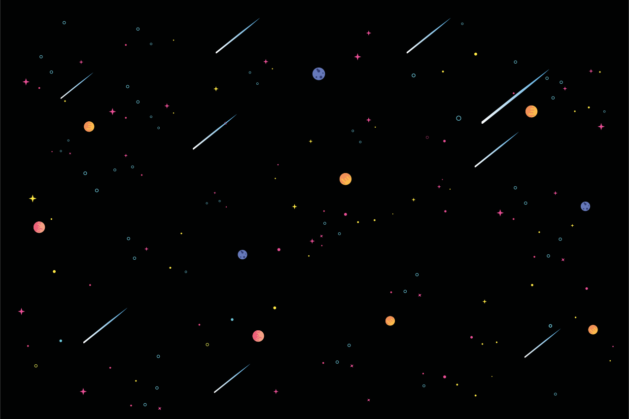 Naproane pentru copii masă pentru copii cu temă spațială - TenStickers