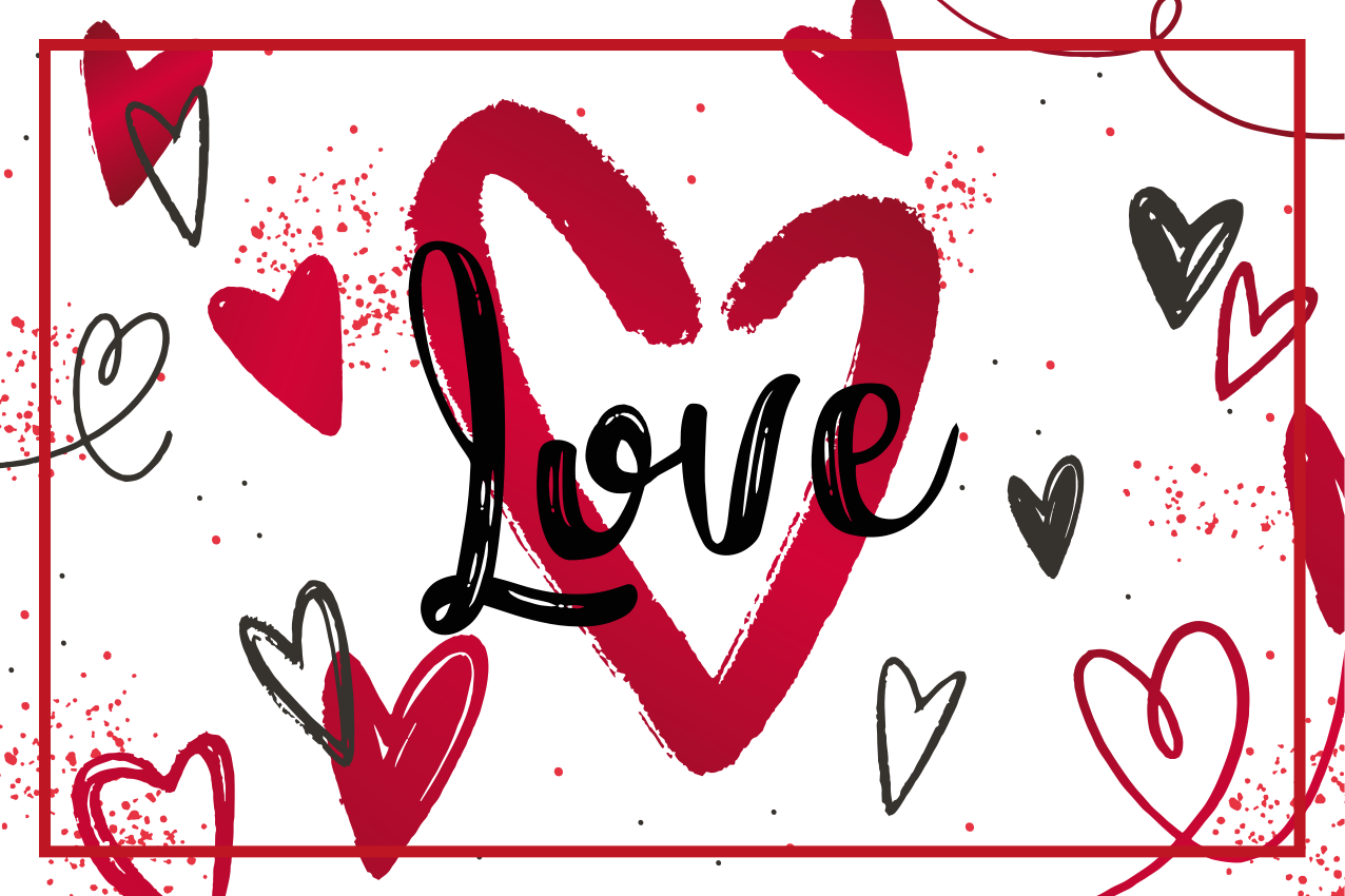 Naproane cu texte design inimă iubire - TenStickers