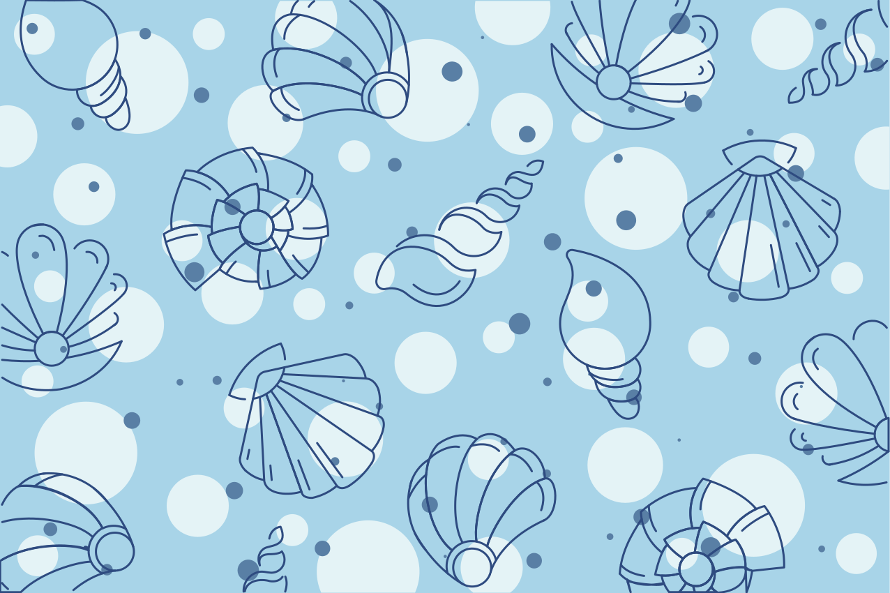 Naproane original modele cu scoici oceanice - TenStickers