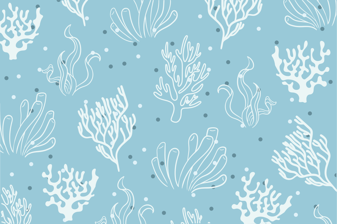 Naproane original set boluri cu model coral - TenStickers