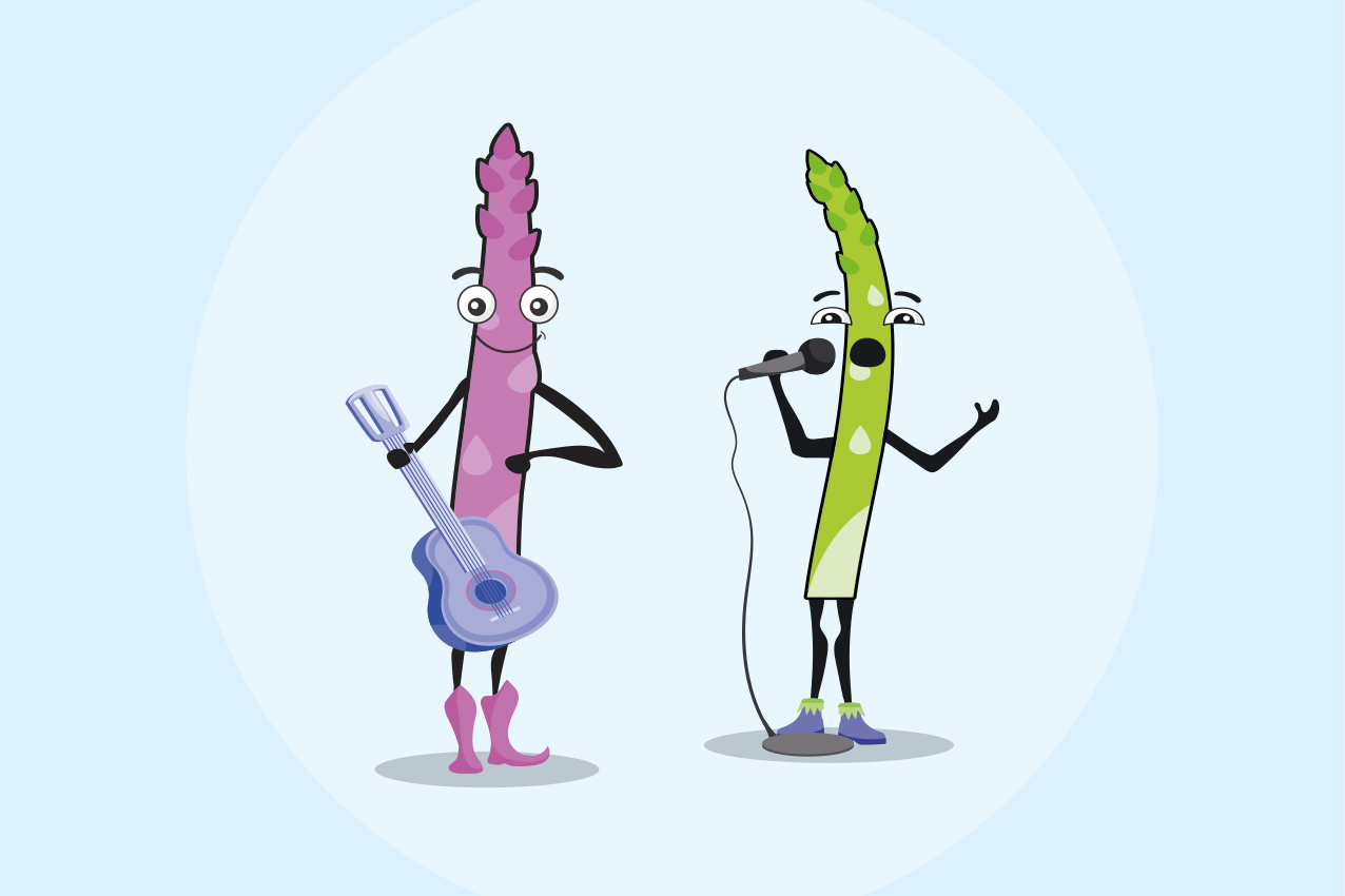 Naproane pentru copii personaje vegetale muzicale - TenStickers