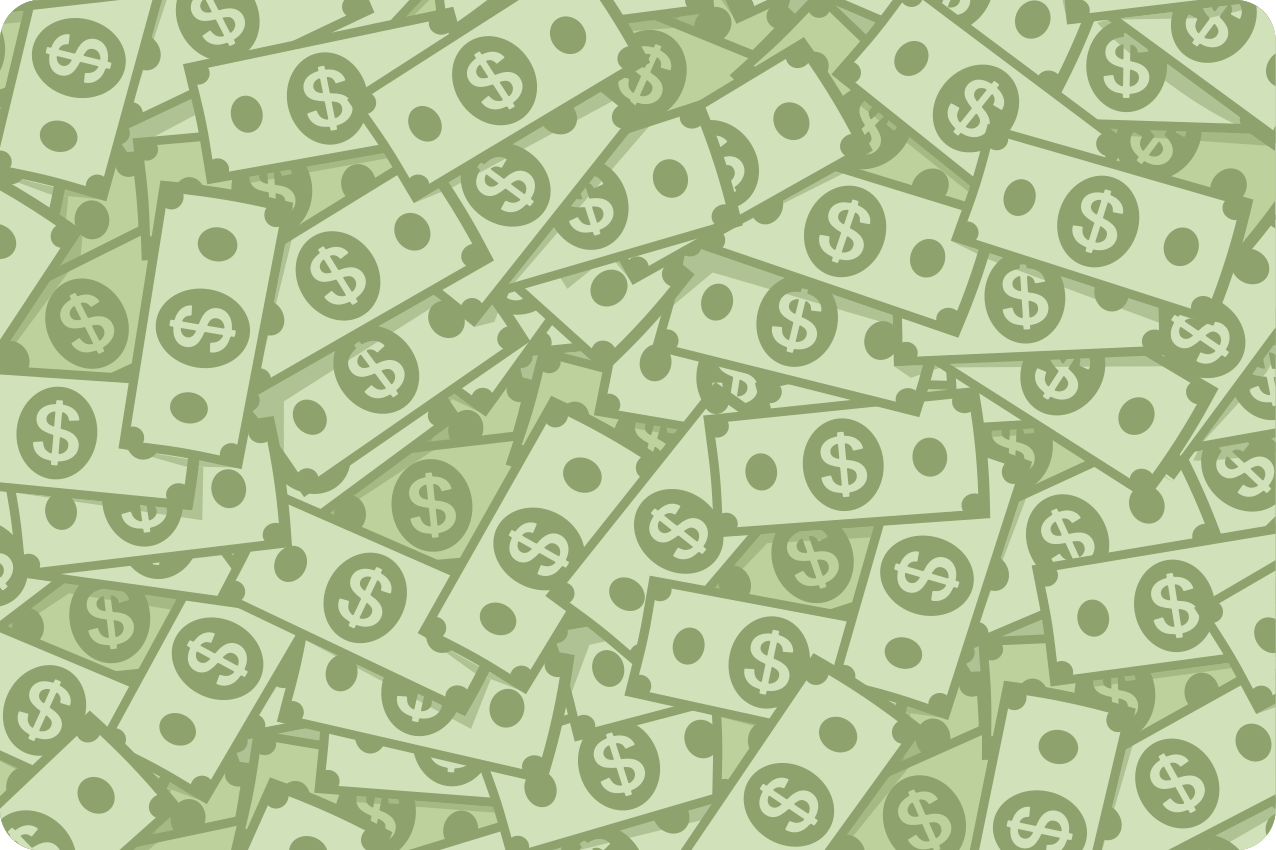 Naproane original strat cu model de bani - TenStickers