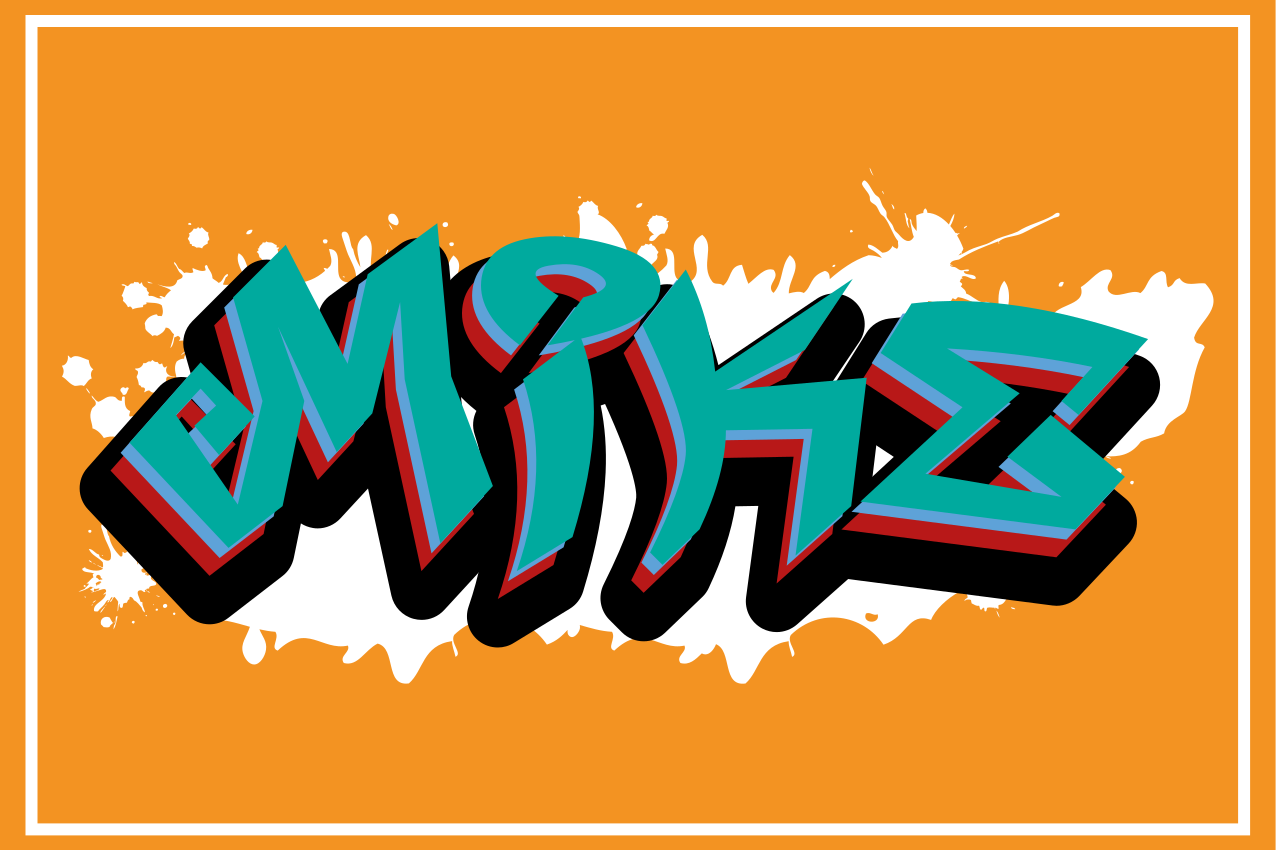 Wild style king graffiti servetele personalizate - TenStickers