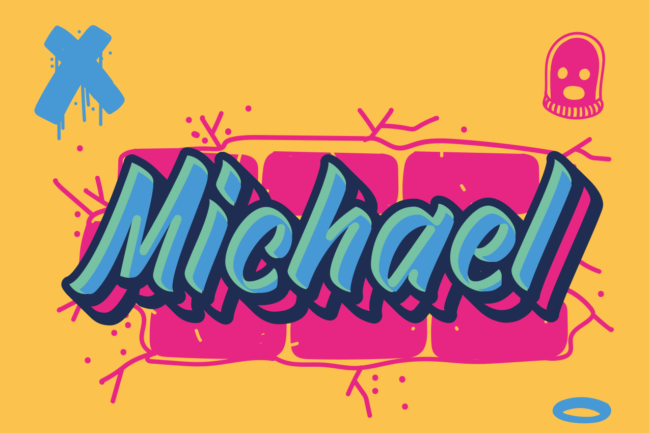 Naproane cu nume declarație de nume Îndrăzneață - TenStickers