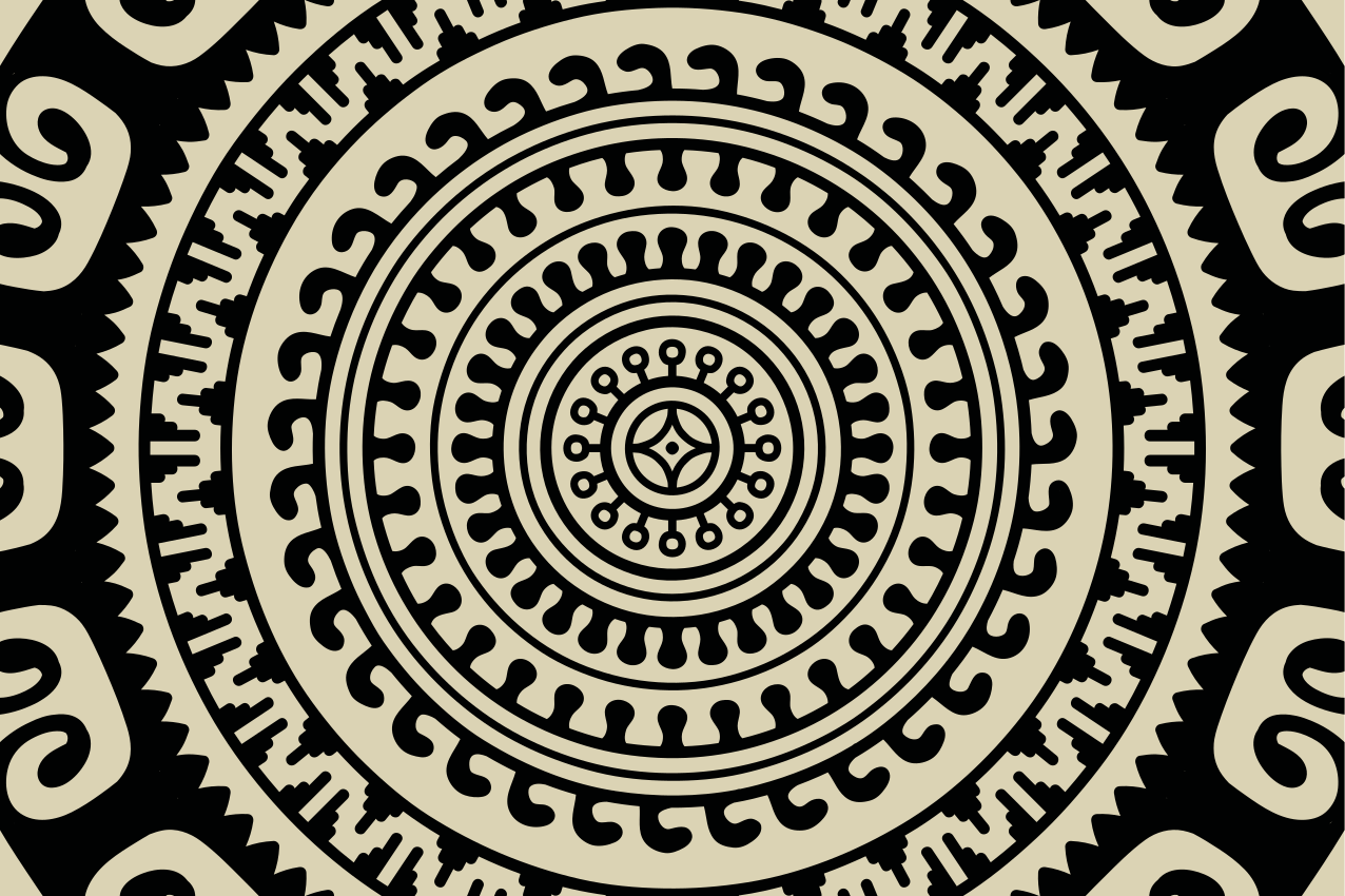 Naproane de textură forme cu model circular - TenStickers