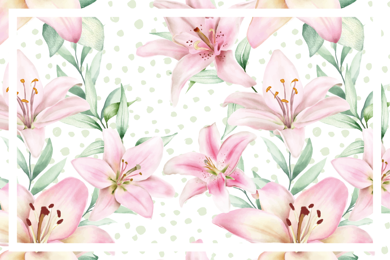 Naproane original aranjament floral cu crini - TenStickers
