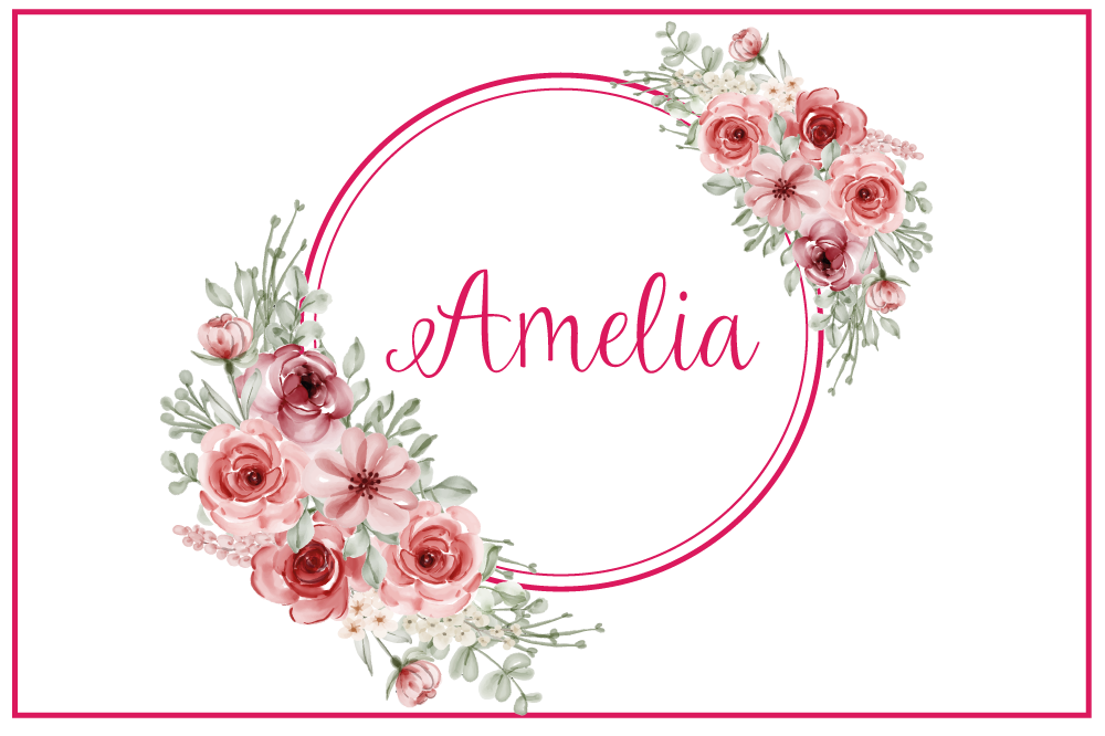 Naproane cu nume creație botanică personalizată - TenStickers