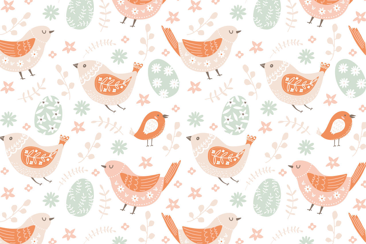 Naproane pentru copii cu modele de păsări fermecătoare - TenStickers