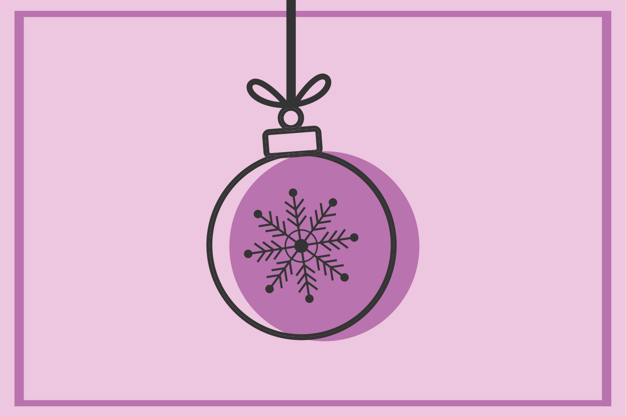 Naproane de crăciun ilustrație ornament fulg de zăpadă - TenStickers