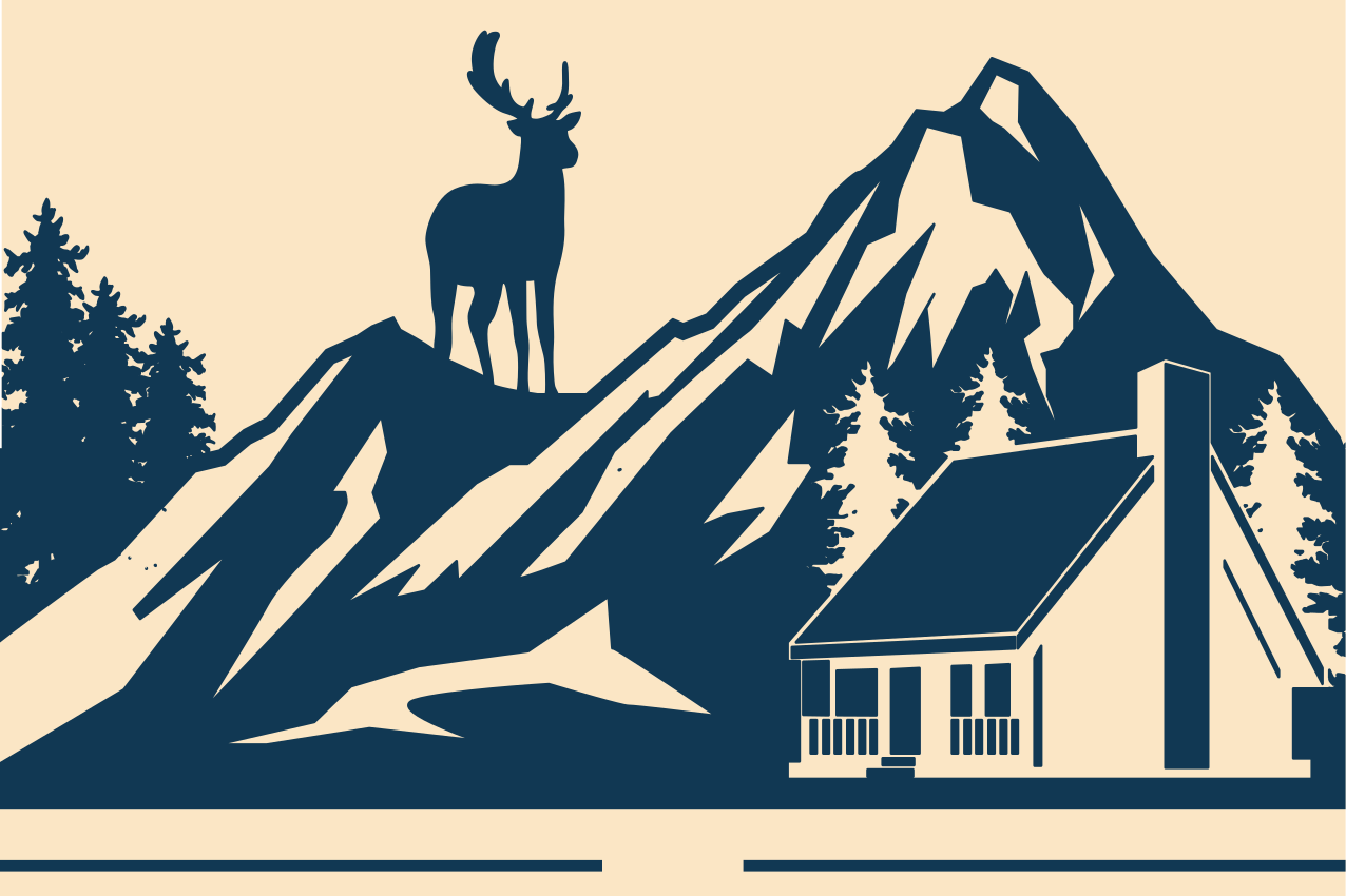 Naproane original peisaj montan grandios - TenStickers