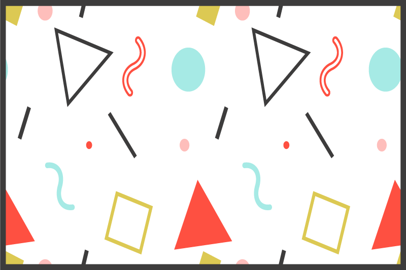 Forme geometrice amuzante servetele originale - TenStickers