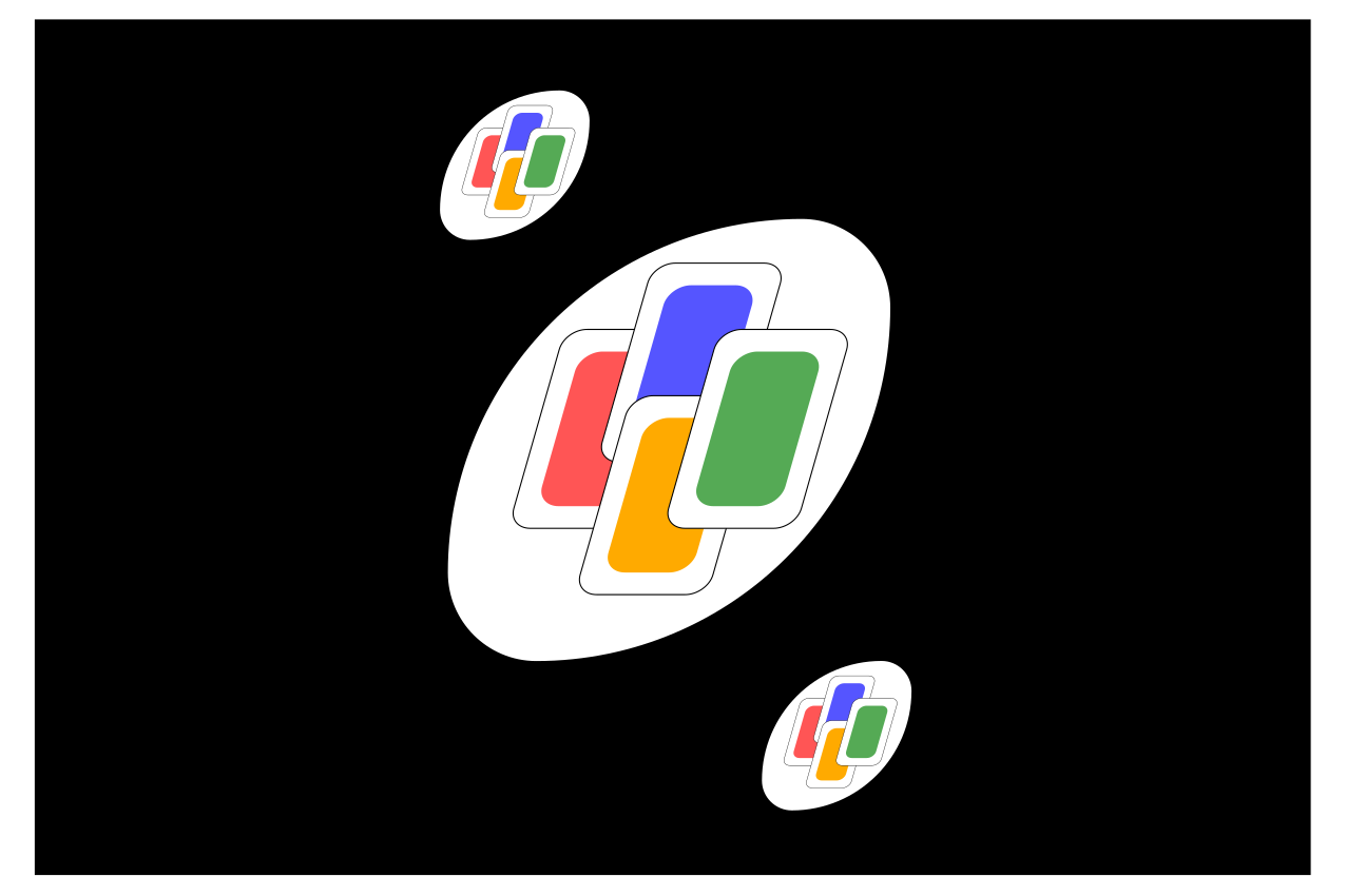 Naproane original figuri geometrice vibrante - TenStickers