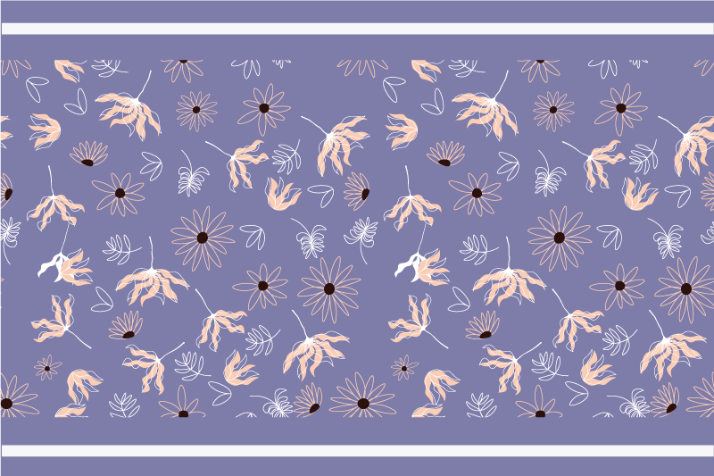 Naproane de textură cu motive florale - TenStickers