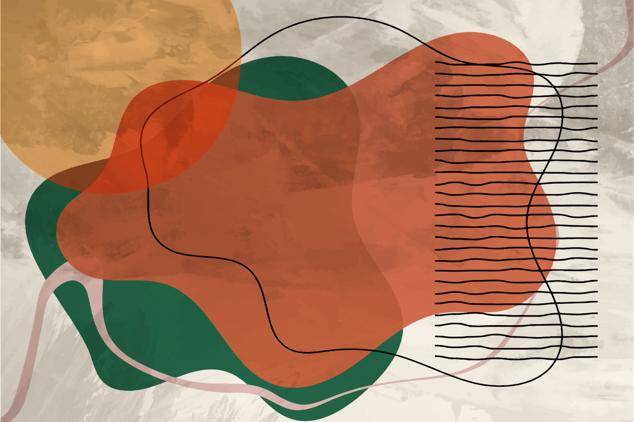 Naproane modern cu forme abstracte vibrante - TenStickers