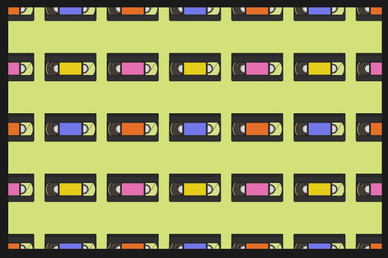 Naproane original cu model colorat de bandă video - TenStickers