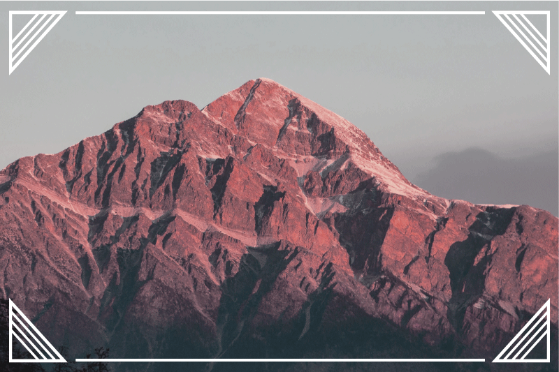 Naproane modern peisaj montan de serenitate - TenStickers