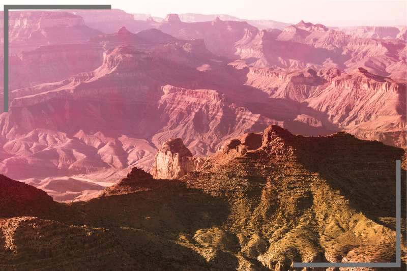 Naproane modern cu peisaj montan - TenStickers