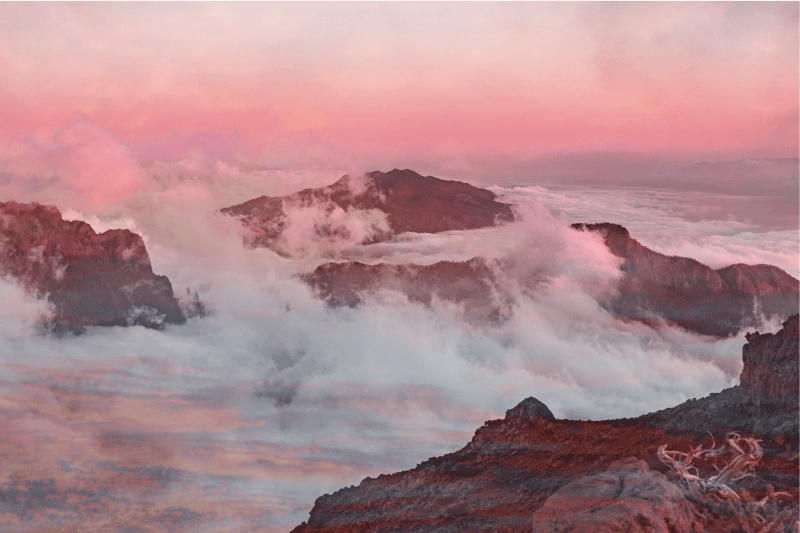 Naproane modern peisaj montan - TenStickers