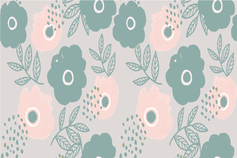 Naproane cu texte fundal floral cu citate - TenStickers