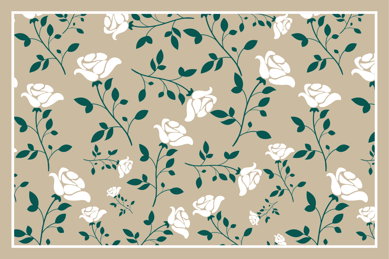Naproane de textură model floral verde - TenStickers