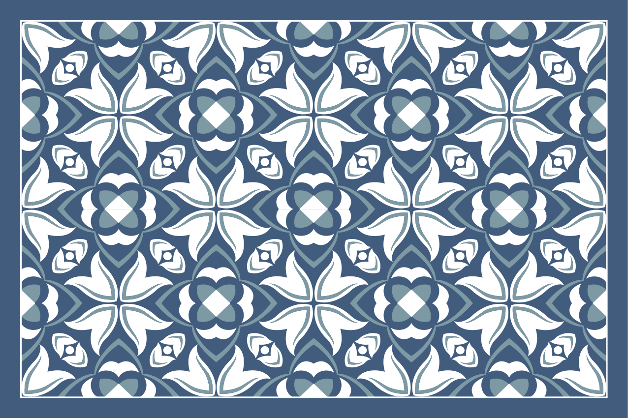 Naproane de textură cu motiv botanic elaborat - TenStickers