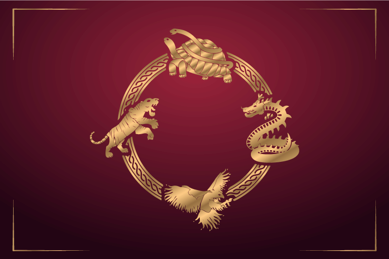 Naproane original embleme de animale aurii - TenStickers