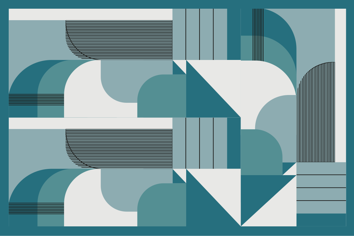 Naproane modern cu modele geometrice în teal - TenStickers