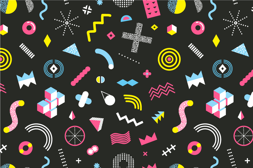 Naproane original componente geometrice vibrante - TenStickers