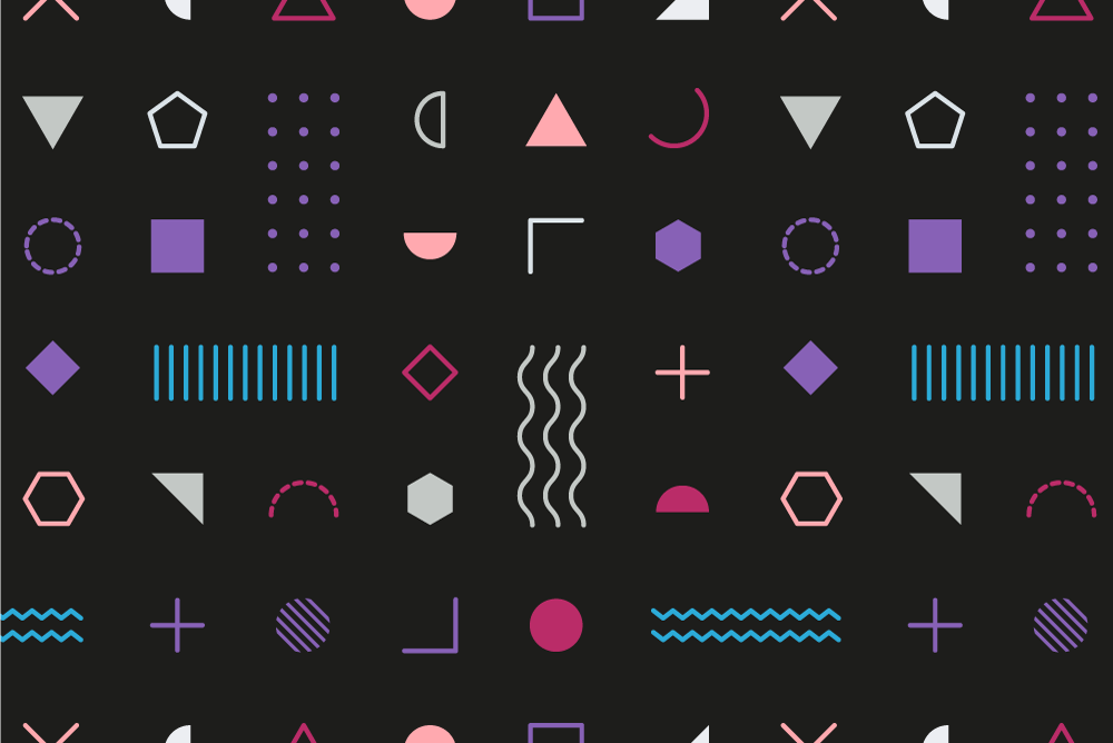 Naproane modern cu fundal geometric - TenStickers