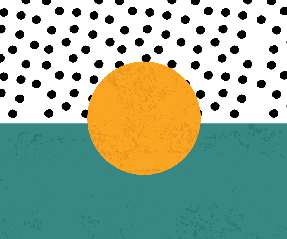 Naproane modern cu bază cu buline îndrăznețe - TenStickers