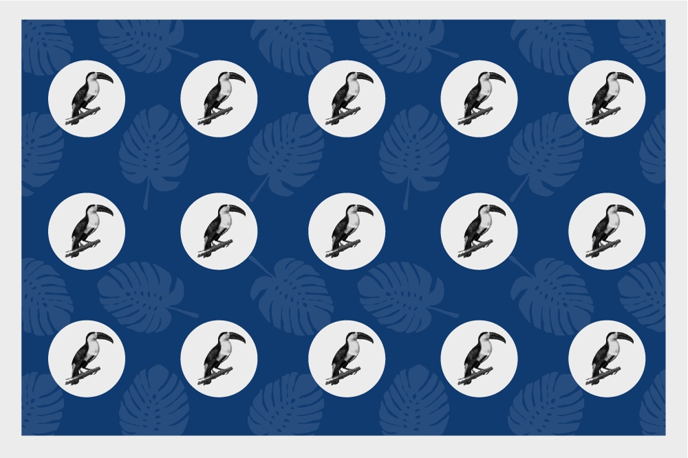 Naproane original model păsări tropicale - TenStickers