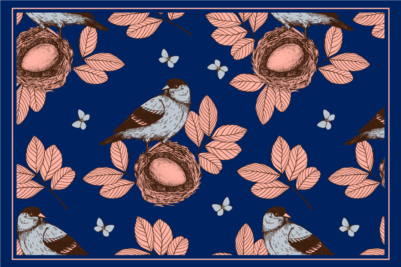 Naproane original model cu cuib de păsări - TenStickers