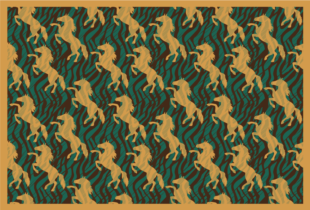 Naproane original cu model îndrăzneț de unicorni - TenStickers