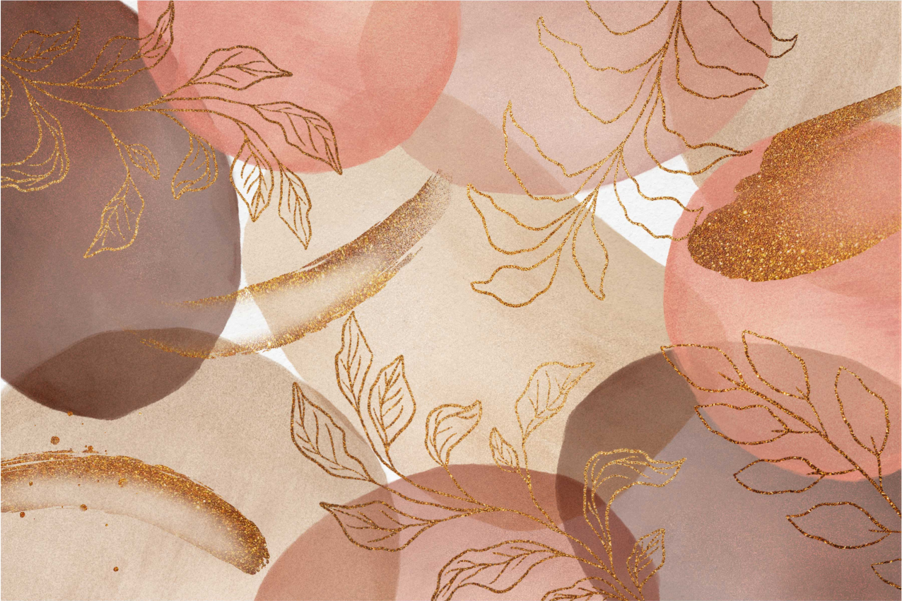 Naproane de textură cu motive elegante de frunze - TenStickers