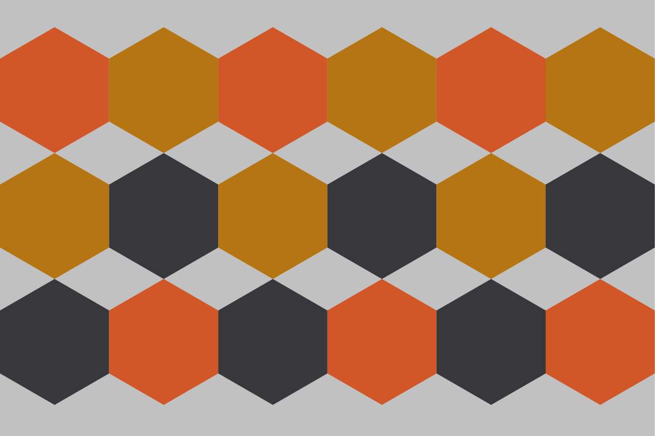 Naproane modern cu model hexagonal - TenStickers